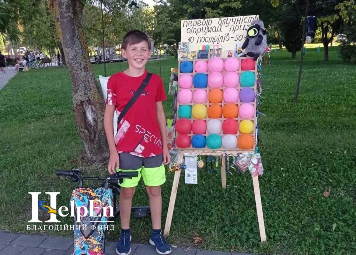 Енергодарський хлопчик Сьома зміг заробити гроші для ЗСУ